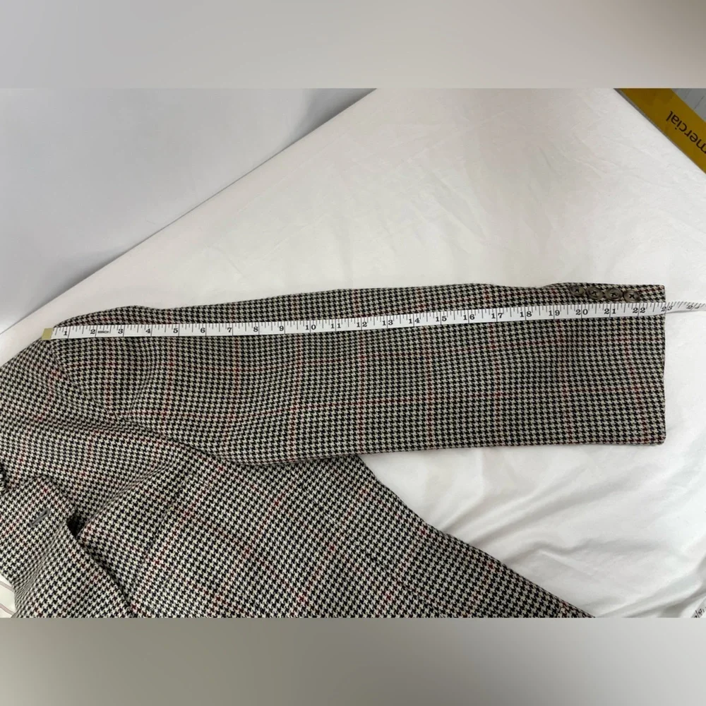 Tommy Hilfiger Houndstooth Wool Blazer Sport Coat Jacket Vintage Union USA made